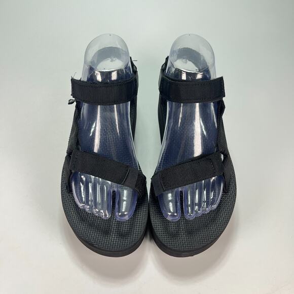 Teva Flatform Universal Black Adjustable Hook & Loop Sandals 1008844 Womens Sz 7 - Picture 3 of 9